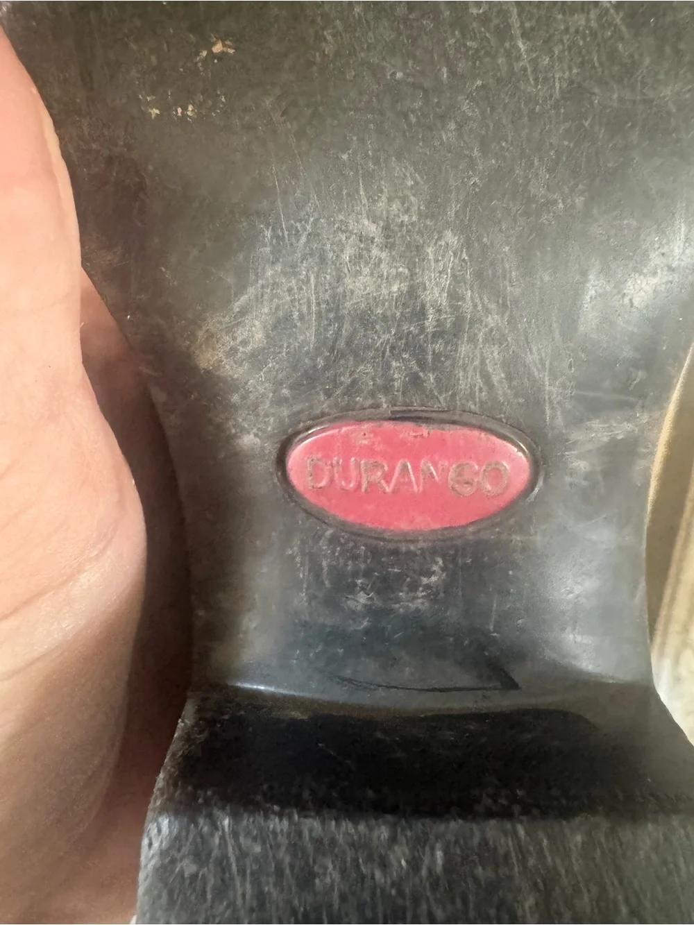 ⁠Durango Kids Distressed Brown Leather Western Cowboy Boots Size 13D